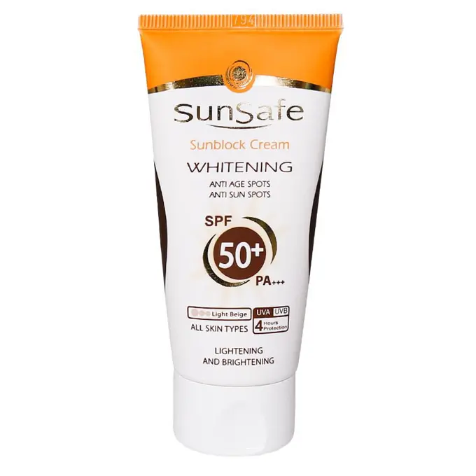 كرم ضد آفتاب SPF50 روشن كننده بژ روشن .jpg