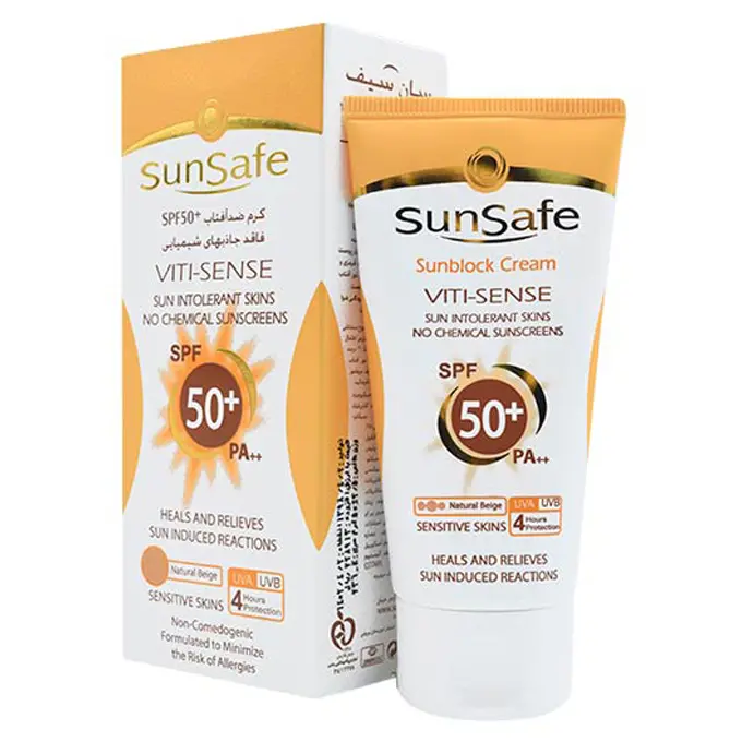 كرم ضد آفتاب SPF50 فاقد جاذب هاي شيميايي بژ طبيعي .jpg