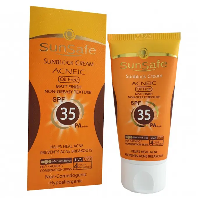 كرم ضد آفتاب آنتي آكنه SPF35 ( بژ متوسط ) .jpg