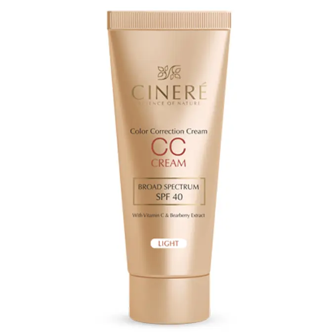 تصویر از کرم انواع پوست SPF40 سی سی کرم سینره 40 ml بژ روشن لابراتوارهای داروهای گیاهی طبیعت زنده