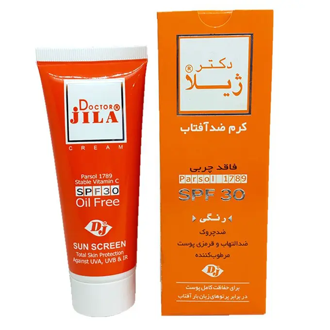 تصویر از کرم ضد آفتاب پوست چرب SPF30 بزرگسالان دکتر ژیلا 65 g بژ طبیعی آوند فر