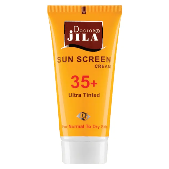 تصویر از کرم ضد آفتاب پوست معمولی تا خشک SPF35+ بزرگسالان دکتر ژیلا 50 ml بژ تیره آوند فر