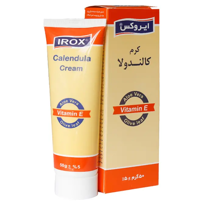 تصویر از کرم التیام بخش و ترمیم کننده پوست آسیب دیده و حساس تمام سنین کالاندولا ایروکس 50 g آوند فر