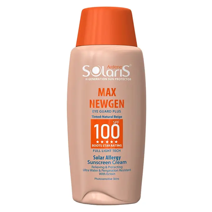 تصویر از کرم ضد آفتاب پوست حساس SPF100 بزرگسالان مکس نیوژن آردن سولاریس 100 ml بژ طبیعی پارس حیان