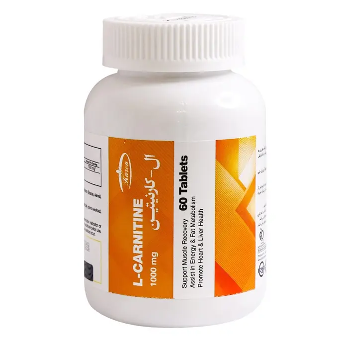تصویر از قرص خوراکی ال کارنیتین کارن 1000 mg 60 عددی داروسازی و مکملهای غذایی حیاتی کارن