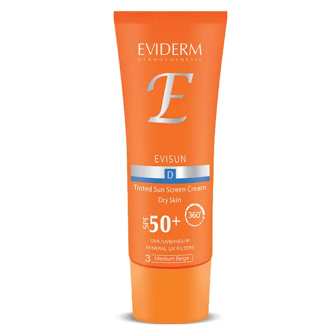 تصویر از کرم ضد آفتاب صورت پوست خشک SPF50+ بزرگسالان اوی سان اویدرم 40 ml بژ متوسط کیمیا فراز زیبایی