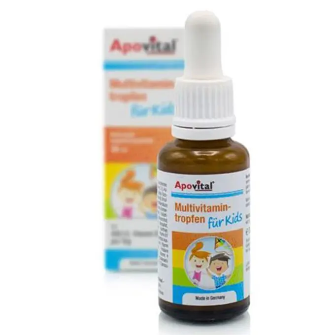 تصویر از قطره مولتی ویتامین فور کیدز آپوویتال 30 ml طعم پرتقال سمر طب درمان