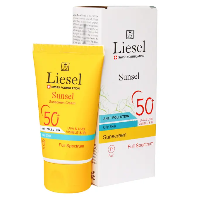 تصویر از کرم ضد آفتاب صورت پوست چرب SPF50+ بزرگسالان سانسل لایسل 40 ml بژ خیلی روشن طناز گستر آسیا