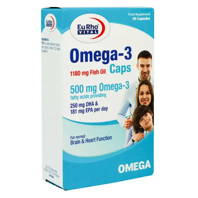 تصویر از سافت ژل امگا 3 500 mg یوروویتال 30 عددی حکیمان طب کار