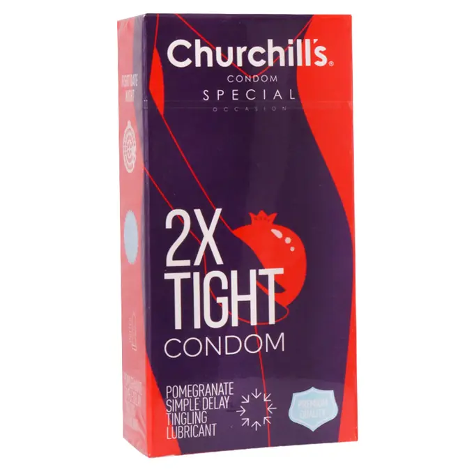 تصویر از کاندوم خاردار تنگ و تحریک کننده تاخیری انار چرچیلز 12 عددی شکوفا منش