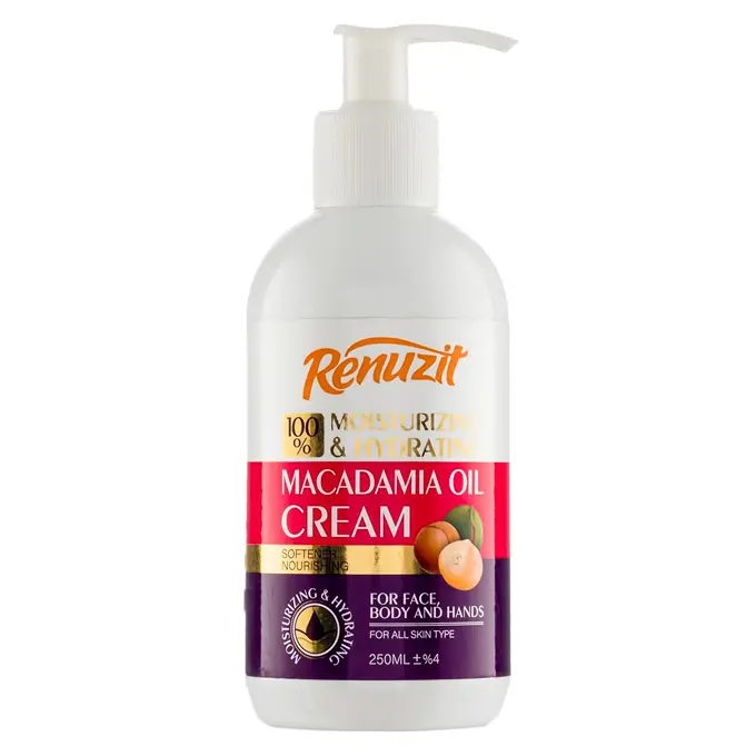 تصویر از کرم آبرسان و مرطوب کننده صورت و بدن انواع پوست بزرگسالان ماکادمیا 250 ml رایا پخش متحد