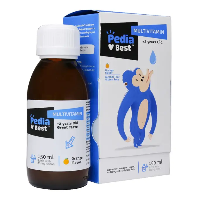 تصویر از شربت مولتی ویتامین پدیابست 150 ml طعم پرتقال کیان سلامت پایدار ایران