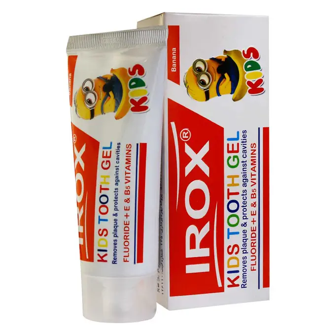 تصویر از خمیر دندان ژله ای کودکان 7 تا 12 سال طعم موز ایروکس 80 g آوند فر