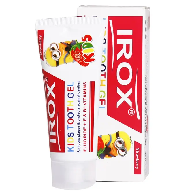 تصویر از خمیر دندان ژلی کودکان 7 تا 12 سال طعم توت فرنگی ایروکس 80 g آوند فر