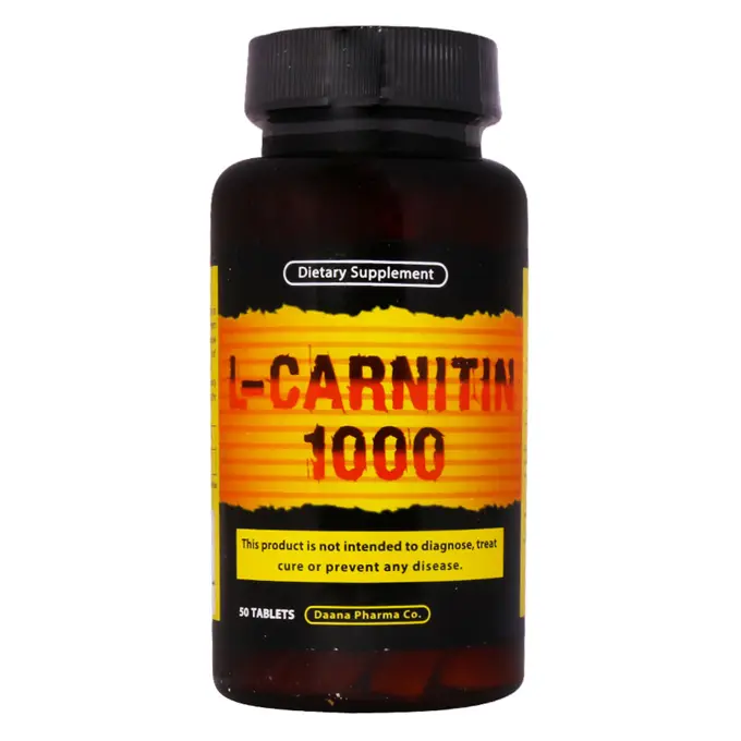 تصویر از قرص خوراکی ال کارنیتین دانا 1000 mg 50 عددی داروسازی دانا