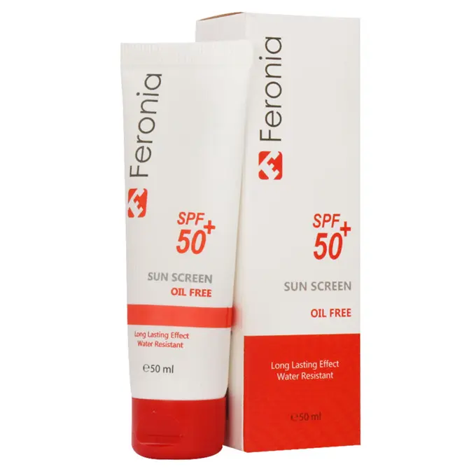 تصویر از کرم ضد آفتاب صورت پوست چرب SPF50+ بزرگسالان فرونیا 50 ml آرایش افزون غرب