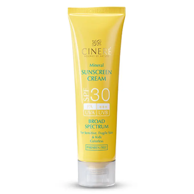 تصویر از کرم ضد آفتاب فیزیکال صورت پوست حساس SPF30 تمام سنین سینره 50 ml بی رنگ لابراتوارهای داروهای گیاهی طبیعت زنده