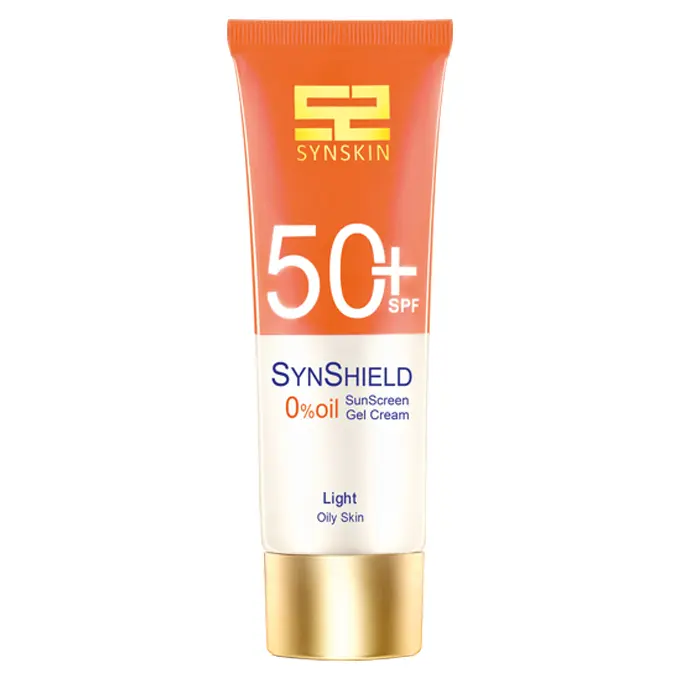 تصویر از کرم ژل ضد آفتاب صورت پوست چرب SPF50+ بزرگسالان ساین اسکین 50 ml بژ روشن روشن آوند فر