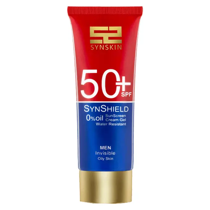 تصویر از کرم ژل ضد آفتاب صورت پوست چرب SPF50+ آقایان ساین شیلد ساین اسکین 50 ml آوند فر