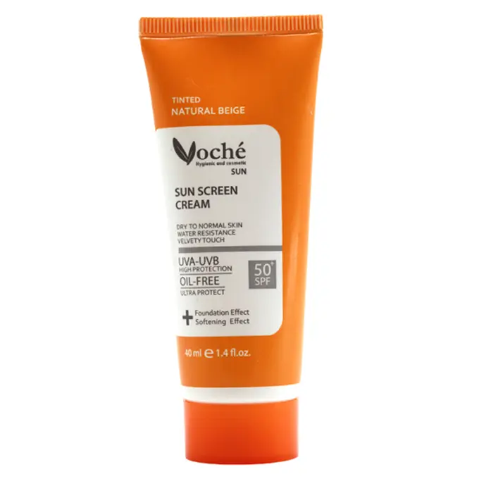تصویر از کرم ضد آفتاب صورت پوست معمولی تا خشک SPF50+ بزرگسالان وچه 40 ml بژ طبیعی محصولات آرایشی و بهداشتی وچه