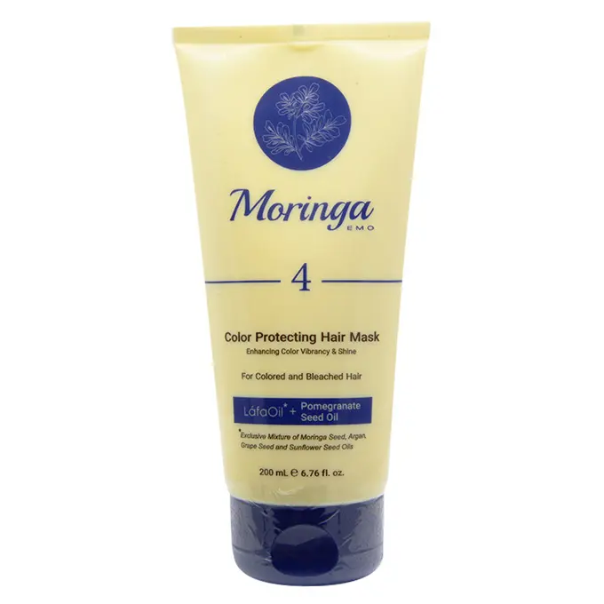 تصویر از ماسک مو با آبکشی 4 موهای رنگ شده مورینگا امو 200 ml پرگاس طب
