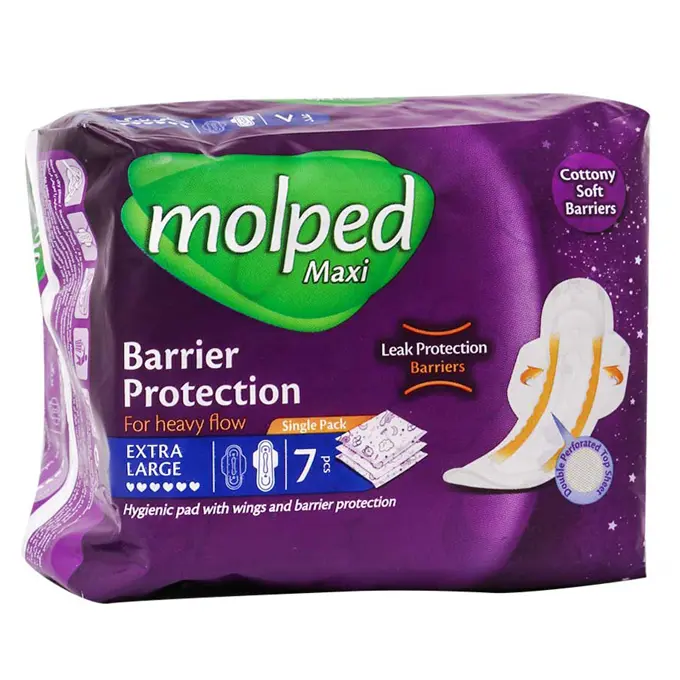 نوار بهداشتي بالدار نيمه ضخيم ويژه مشبك مولپد سايز خيلي بزرگ 7 عدد .jpg