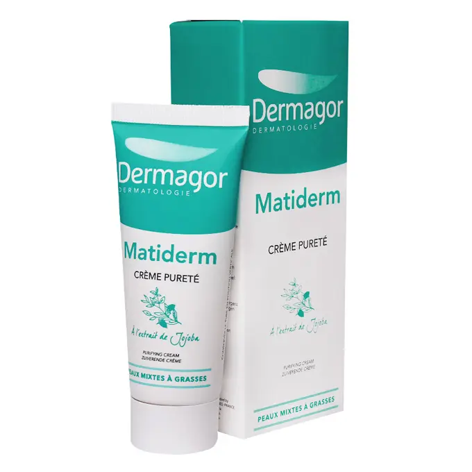 تصویر از کرم مرطوب کننده و مات کننده صورت پوست مختلط تا چرب بزرگسالان متیدرم درماگور 40 ml بازرگانی گل بوته قشم ایران