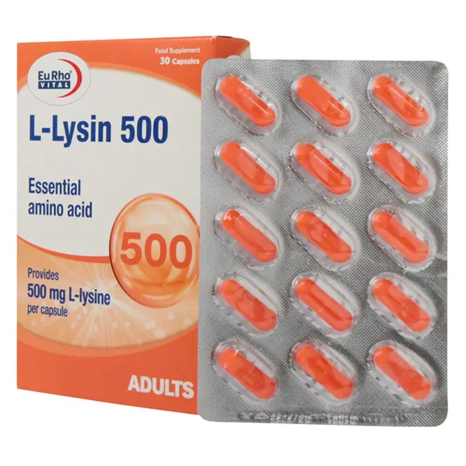 تصویر از کپسول ال لیزین 500 mg یوروویتال 30 عددی حکیمان طب کار ایران