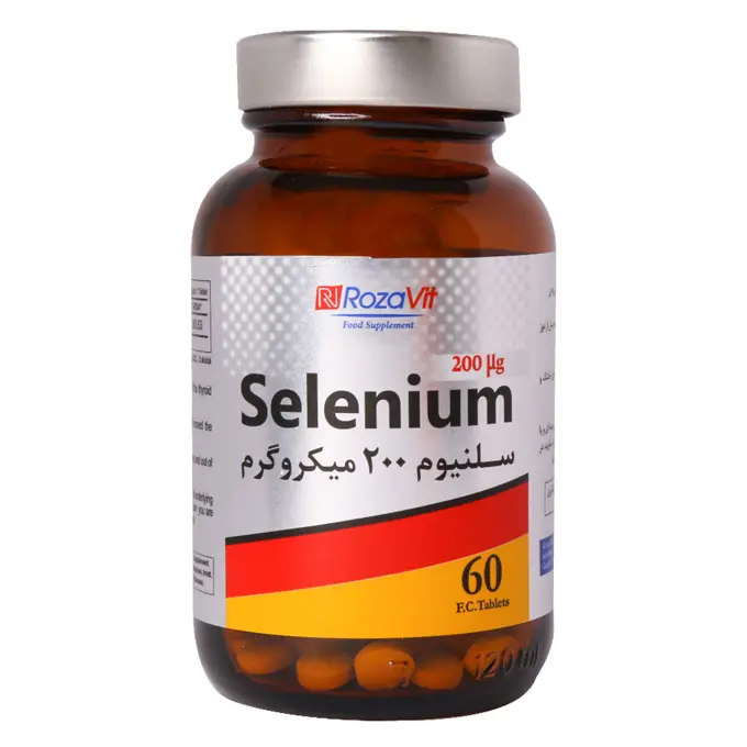 تصویر از قرص روکشدار سلنیوم رزاویت 200 µg 60 عددی  روز دارو ایران