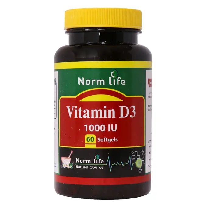 تصویر از سافت ژل ویتامین D3 1000 IU نورم لایف 60 عددی وانا دارو گستر ایران