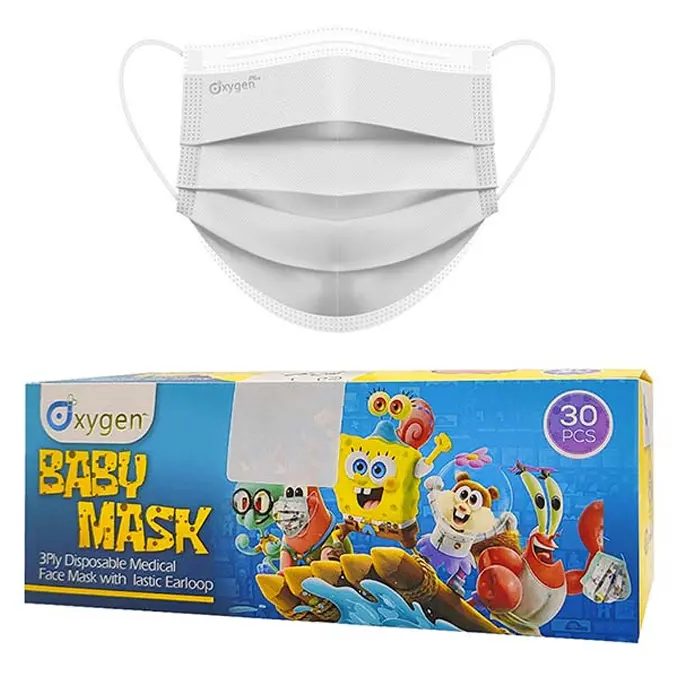 تصویر از ماسک کودکان 3 لایه اکسیژن پلاس 30 عددی