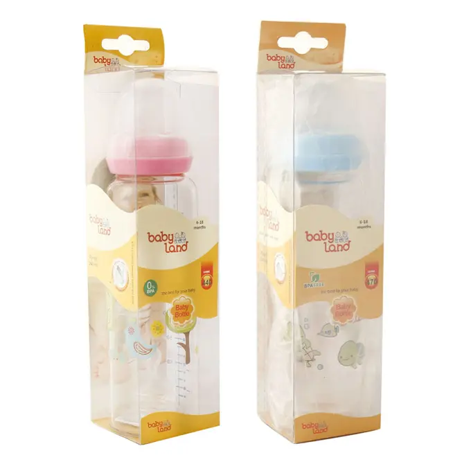 تصویر از شیشه شیر پیرکس فاقد دسته 6 تا 18 ماه دخترانه بی بی لند 440 240 ml