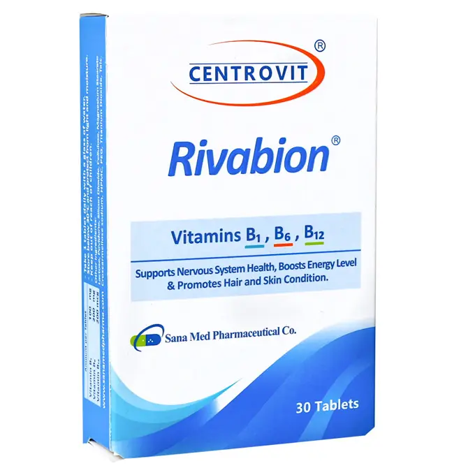 تصویر از قرص خوراکی ریوابیون سنتروویت  30 عددی  داروسازی ثنامد ایران