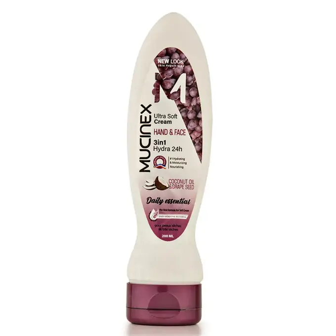 تصویر از کرم آبرسان دست و صورت پوست خشک و حساس  هسته انگور و نارگیل ماسینکس 200 ml  تولیدی بازرگانی ارغوان بهداشت ایران