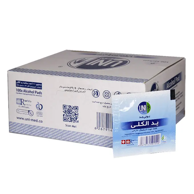 تصویر از پد الکلی یونی مد 100 عددی