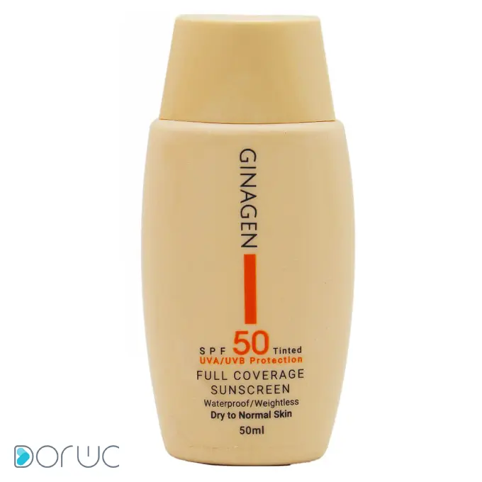 تصویر از کرم ضد آفتاب صورت پوست معمولی تا خشک SPF50 بزرگسالان   ژیناژن 50 ml بژ طبیعی کیمیا ژن ایرسا ایران