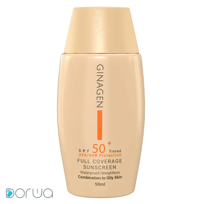 تصویر از کرم ضد آفتاب صورت پوست چرب SPF50+ بزرگسالان   ژیناژن 50 ml بژ تیره کیمیا ژن ایرسا ایران