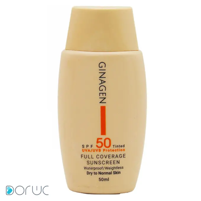 تصویر از کرم ضد آفتاب صورت پوست معمولی تا خشک SPF50+ بزرگسالان   ژیناژن 50 ml بژ تیره کیمیا ژن ایرسا ایران