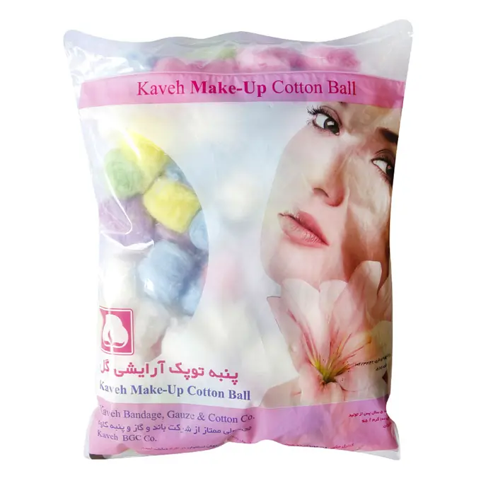 تصویر از پنبه توپی رنگی گل کاوه 100 g