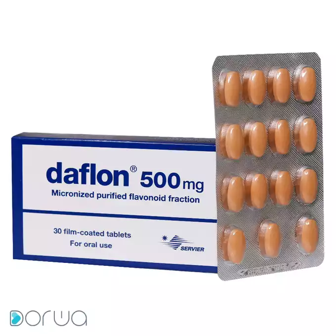 تصویر از قرص روکشدار دافلون سرویر 500 mg 30 عددی  داروسازی امین ایران