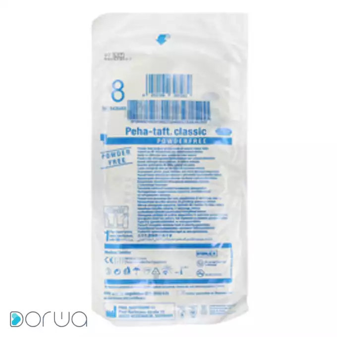 تصویر از دستکش یکبار مصرف لاتکس هارتمن سایز 8 2 عددی