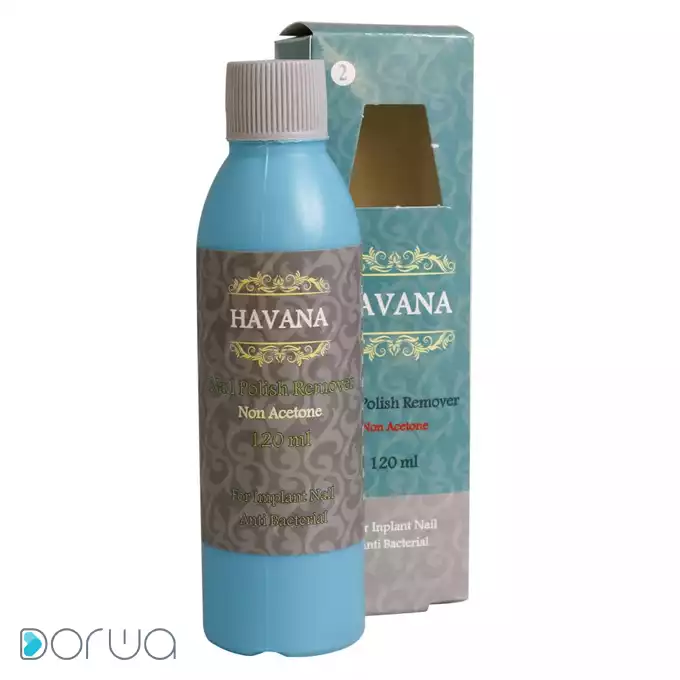 تصویر از محلول لاک پاک کن فاقد استون ناخن کاشت هاوانا 120 ml