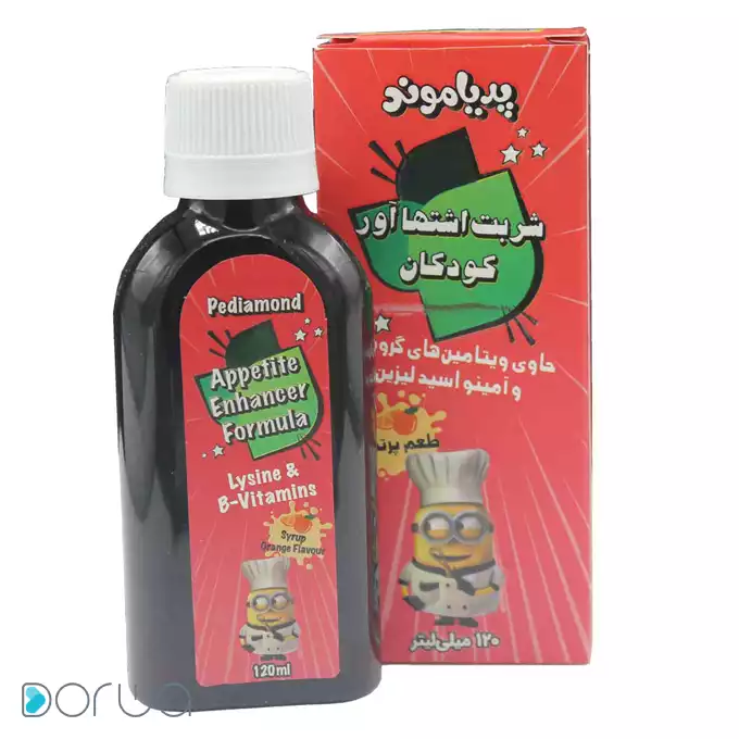 تصویر از شربت پدیاموند دیموند 120 ml طعم پرتقال داروسازی دیموند ایران