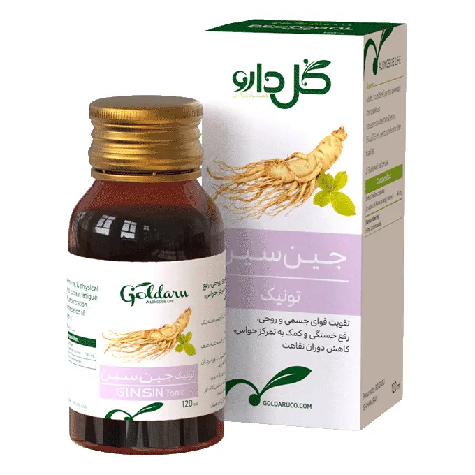 تصویر از شربت جین سین تونیک  گل دارو 120 ml  گل دارو ایران