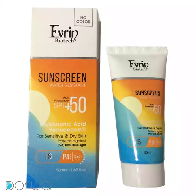 تصویر از کرم ضد آفتاب صورت پوست خشک و حساس SPF50+ بزرگسالان   اورین بایوتک 50 ml بی رنگ آرا درفام آرمین ایران