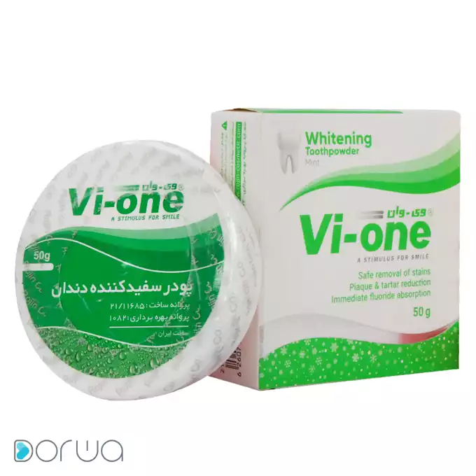 تصویر از پودر سفید کننده دندان وی وان نعناع 50 g