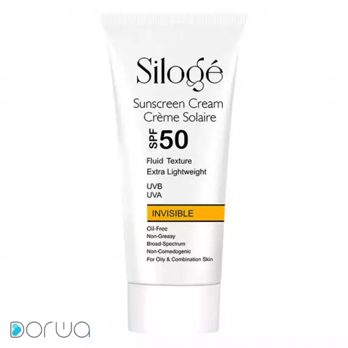 تصویر از کرم ضد آفتاب صورت پوست مختلط تا چرب SPF50 بزرگسالان   سیلوژه 40 ml بی رنگ گلبوته سلامت ایران