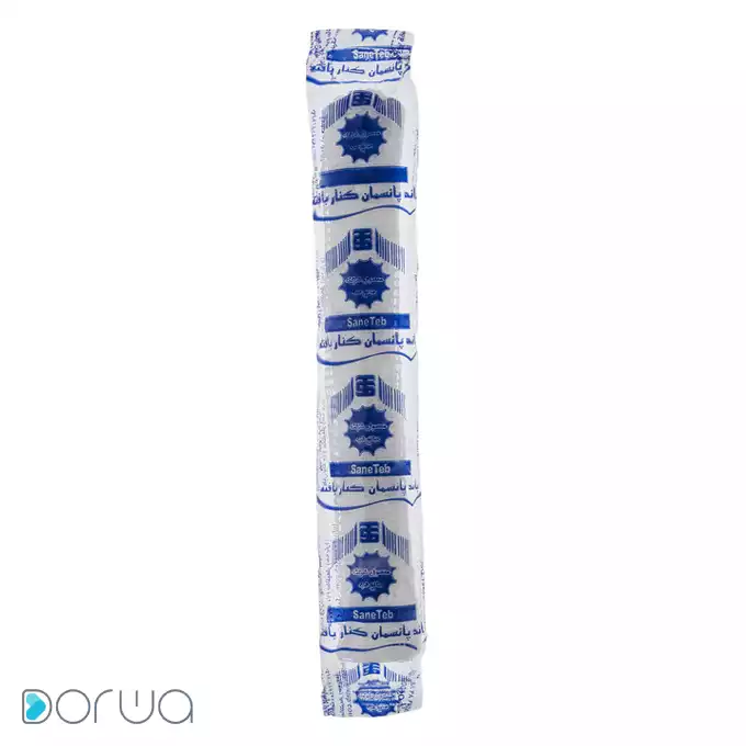 تصویر از باند پانسمان کنار بافته استریل صانع طب 20 cm