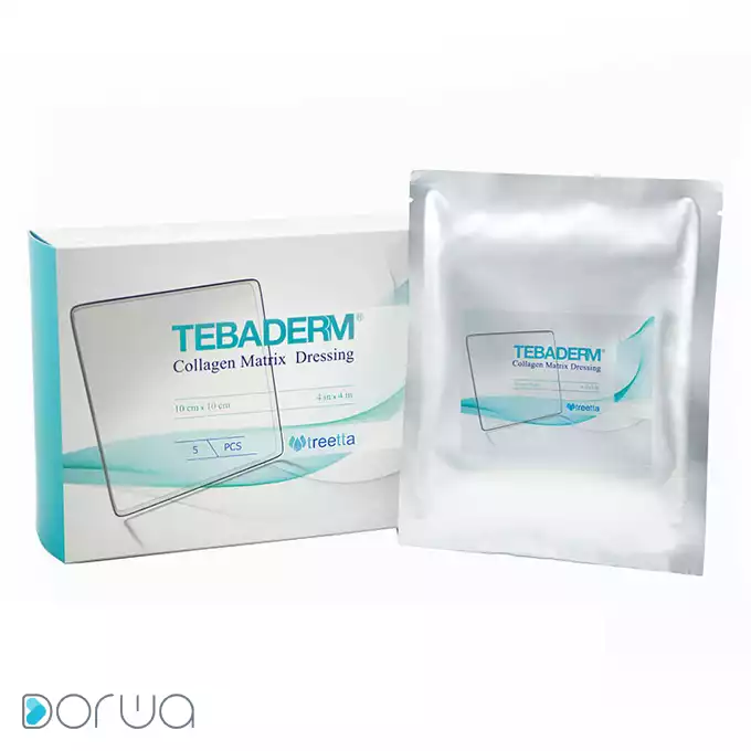 تصویر از پانسمان آماده ماتریکس کلاژن طبادرم تریتا سایز 10 در 10 cm