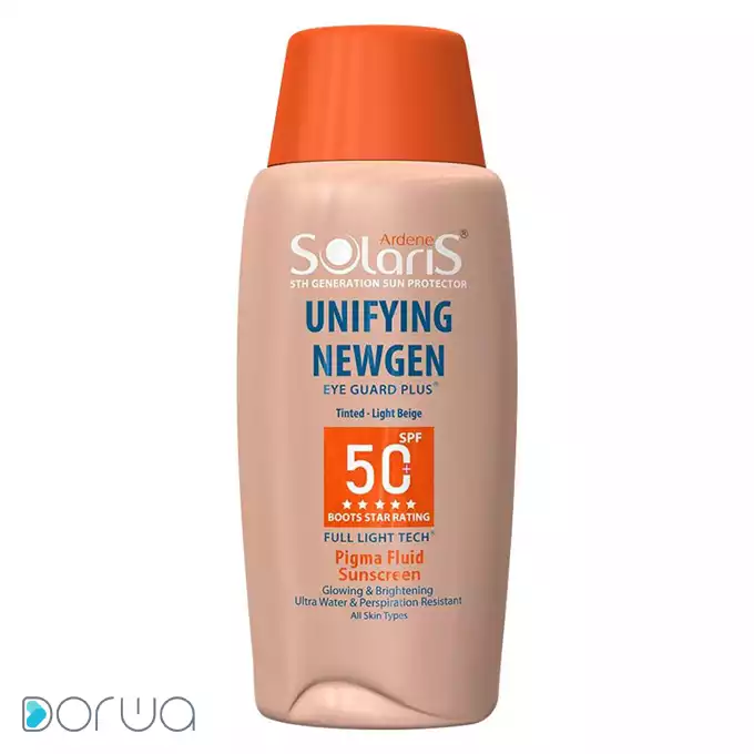 تصویر از فلویید ضد آفتاب و روشن کننده SPF50+ یونی فایینگ نیوژن آردن سولاریس 75 ml بژ روشن